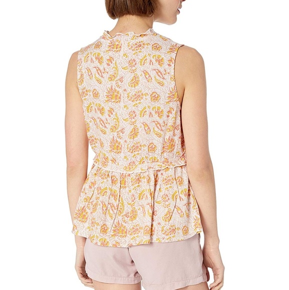 🆕 Lucky Brand Paisley Print Romantic Ruffle Top - Picture 5 of 5